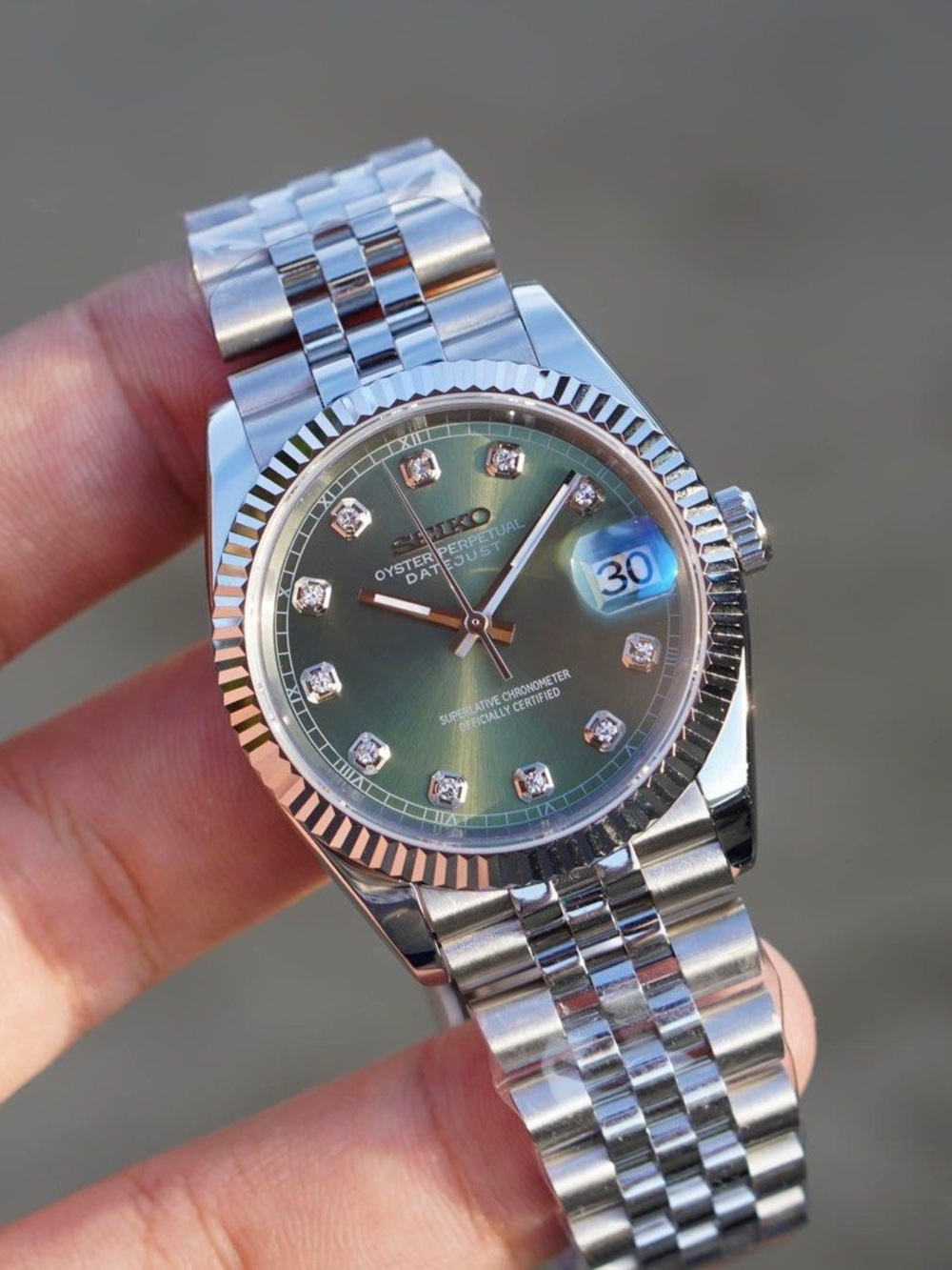 Seiko Mod: Olive Diamond Datejust